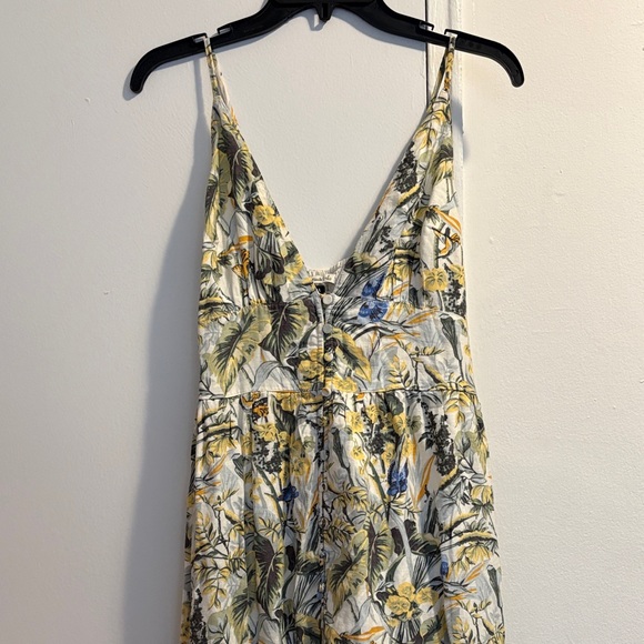 Abercrombie & Fitch Plunge Floral Tropical V-Neck Maxi Dress - Picture 4 of 7